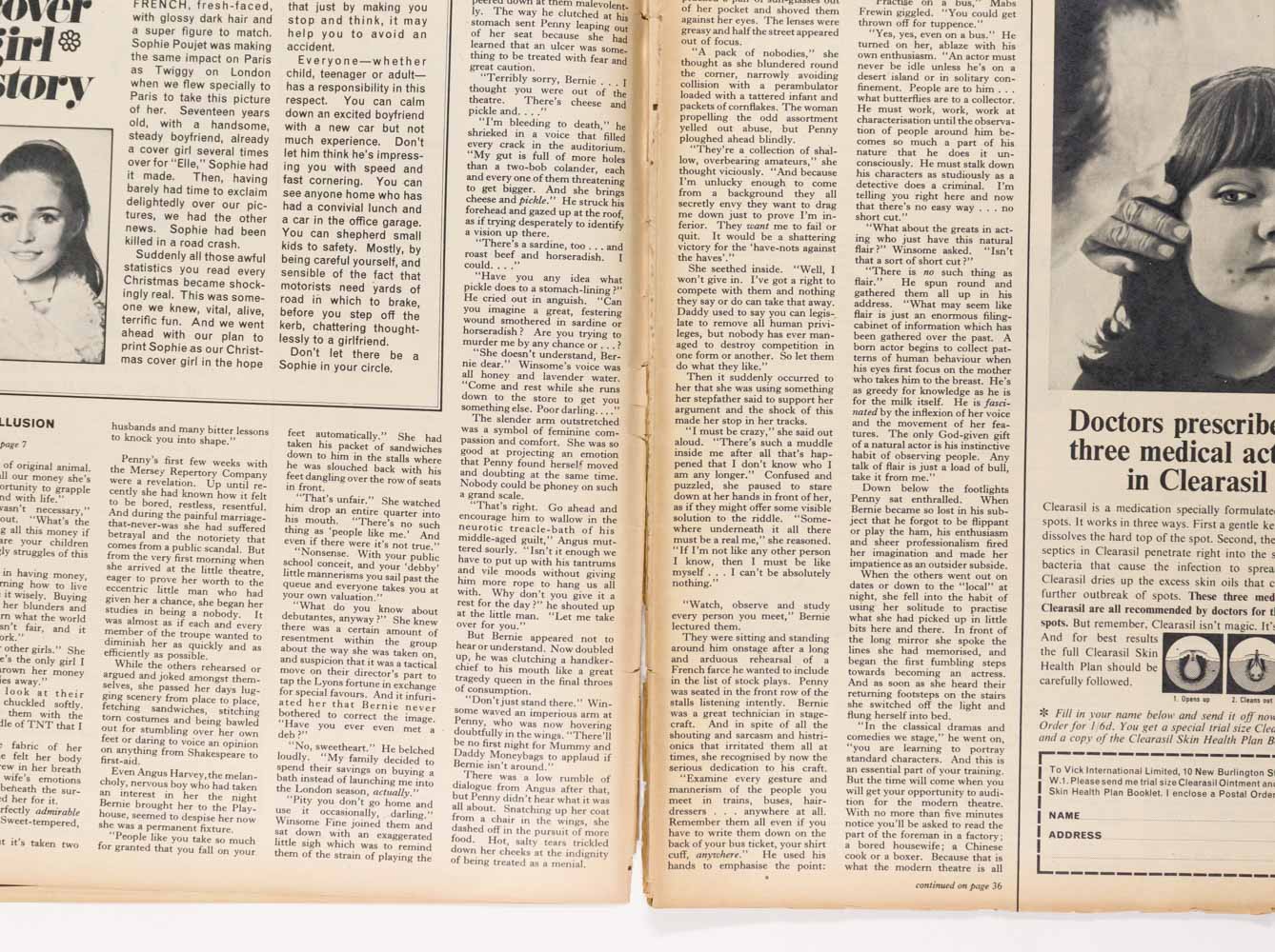 Samantha Juste TERENCE COOPER Biba LORD JOHN Petticoat magazine 17 December 1966