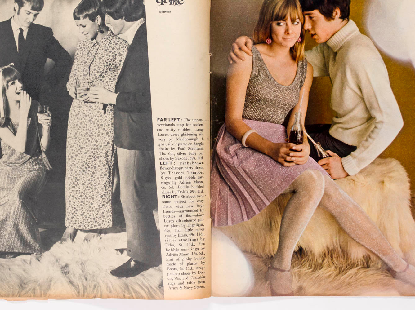 Samantha Juste TERENCE COOPER Biba LORD JOHN Petticoat magazine 17 December 1966