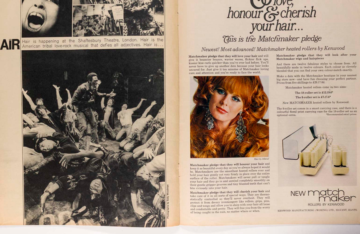 AMANDA LEAR John Peel MARSHA HUNT Mary Quant PETTICOAT November 1968