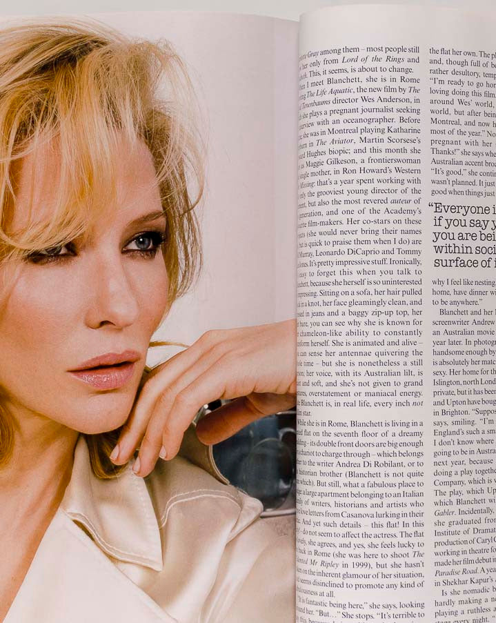 Cate Blanchett DARIA WERBOWY John Galliano UK VOGUE February 2004