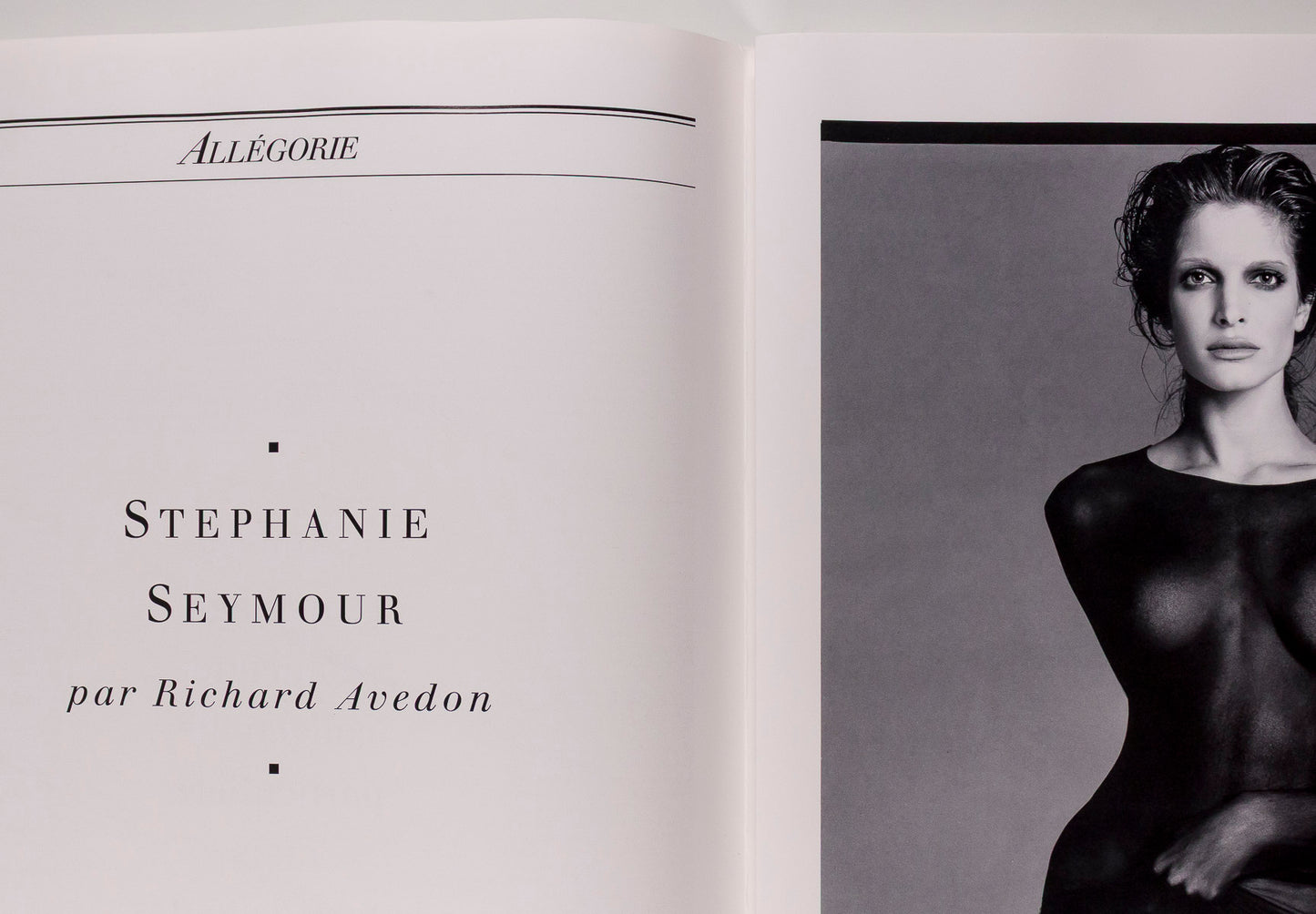 RICHARD AVEDON Stephanie Seymour Helena Christensen EGOISTE # 12