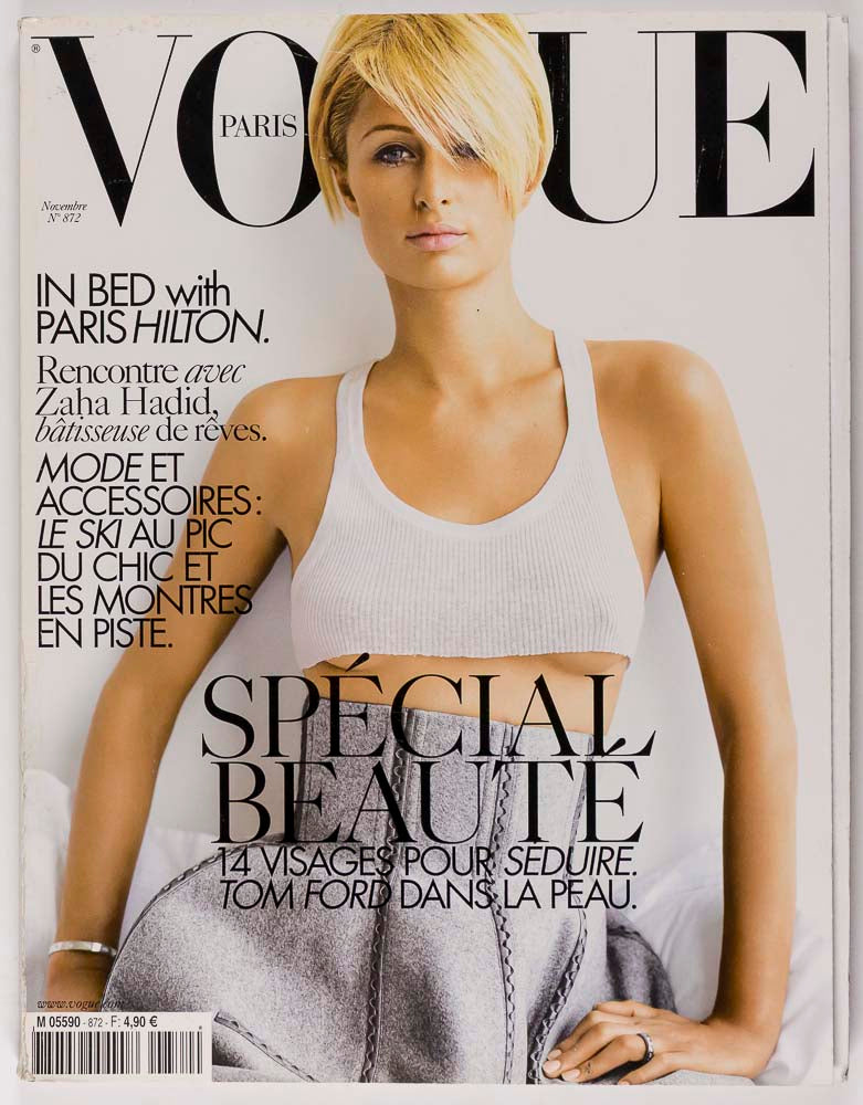 PARIS HILTON Tom Ford ZAHA HADID Vogue France November 2006 Skiwear