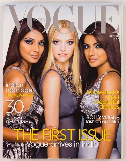 No 1 VOGUE INDIA Bipasha Basu PRIYANKA CHOPRA Gemma Ward October 2007