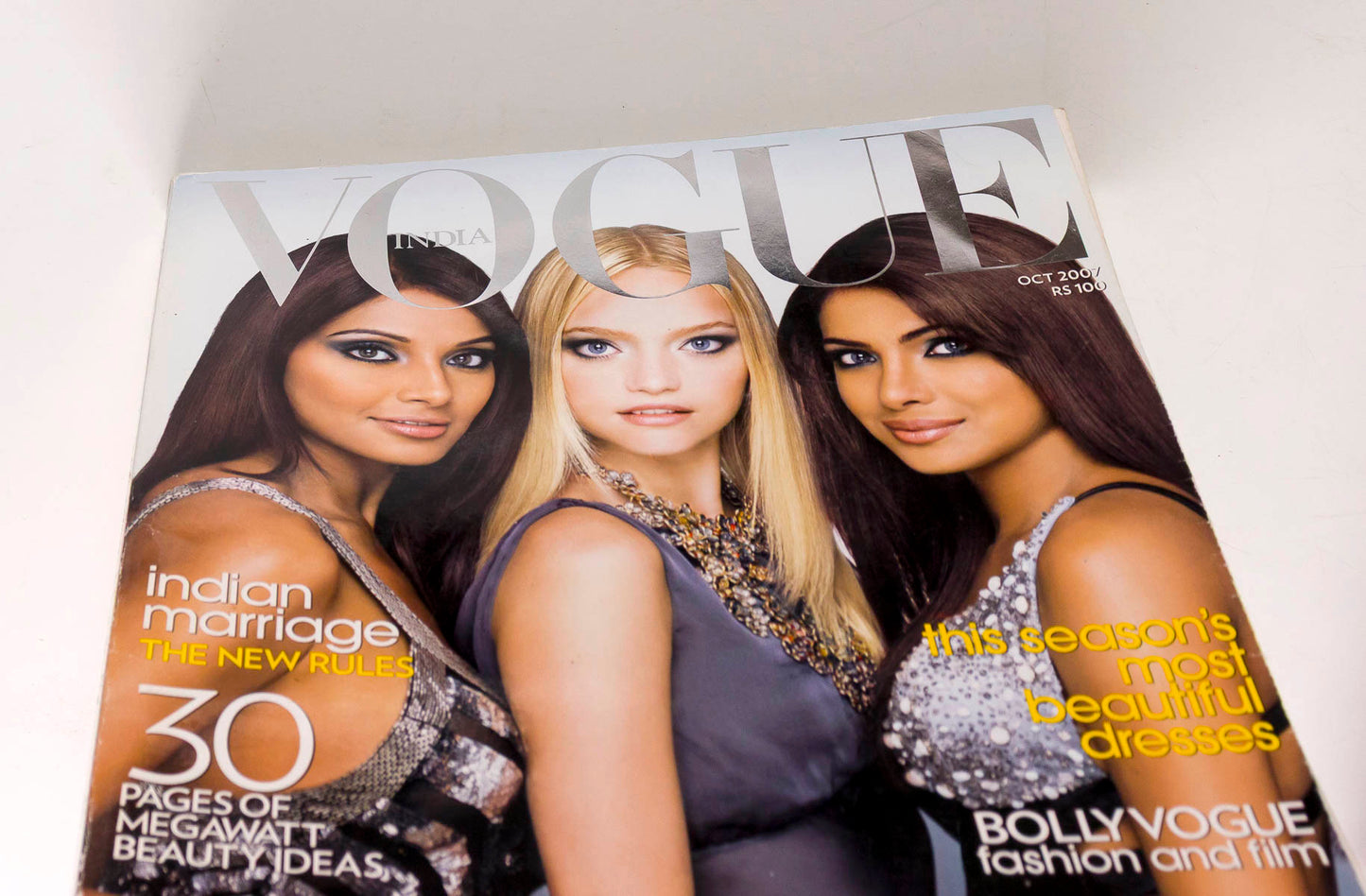 No 1 VOGUE INDIA Bipasha Basu PRIYANKA CHOPRA Gemma Ward October 2007