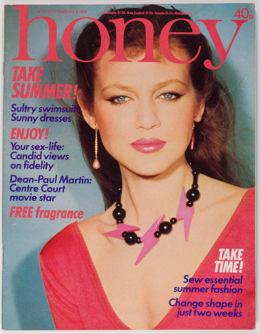 Siouxsie WENDY DAGWORTHY Dean-Paul Martin HONEY magazine July 1979 vtg