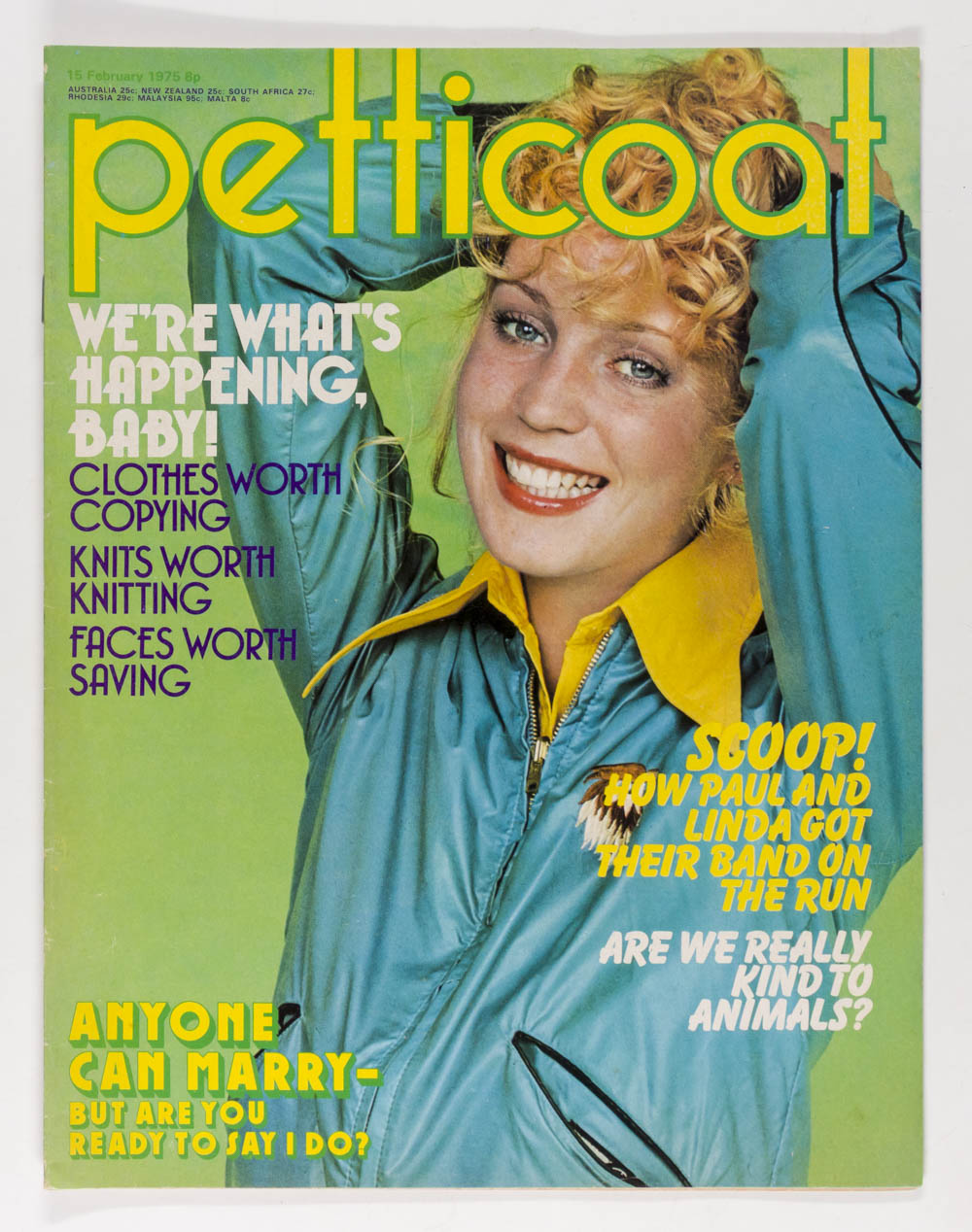 KENNY EVERETT Doug McLure WINGS Patricia Roberts PETTICOAT magazine 15 February 1975