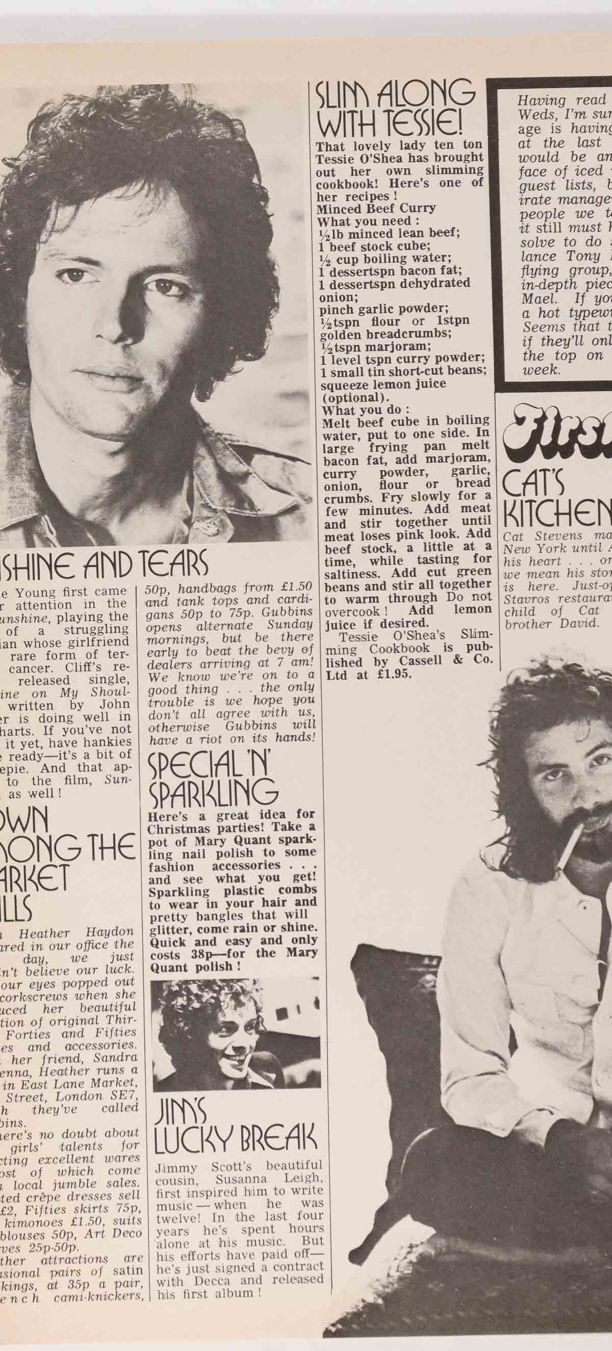 SPARKS Velour Fashion NEWLY WEDS Petticoat Magazine 7th December 1974