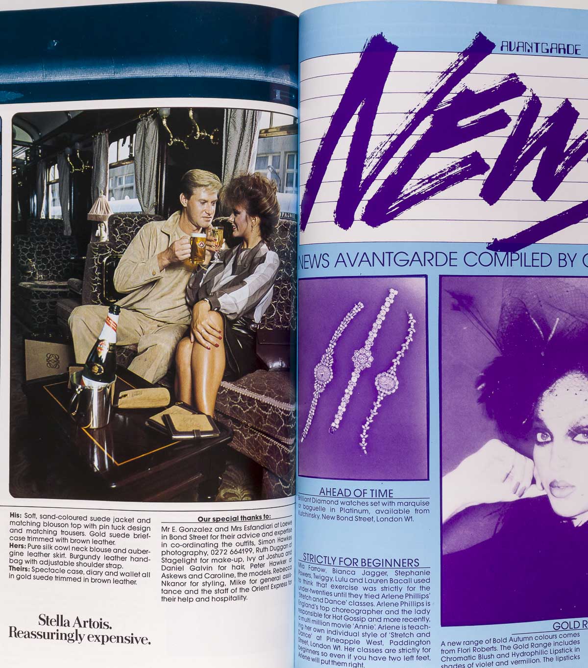 Fiona Fullerton ANTONIO LOPEZ Alan Parker AVANTGARDE INTERNATIONAL '82