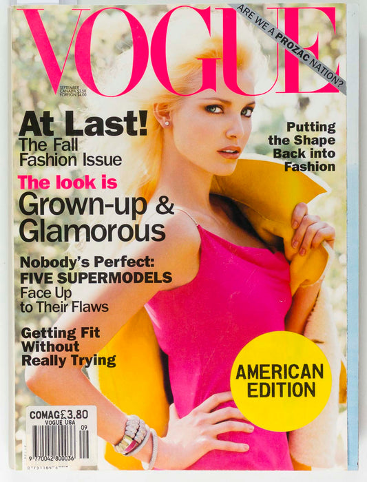 Nadja Auermann VIVIENNE WESTWOOD Stephanie Seymour VOGUE September 1994 Twombly