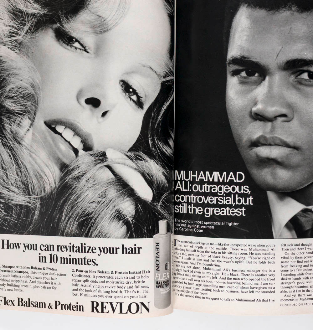 Muhammad Ali VERUSCHKA Robert Powell COSMOPOLITAN October 1973