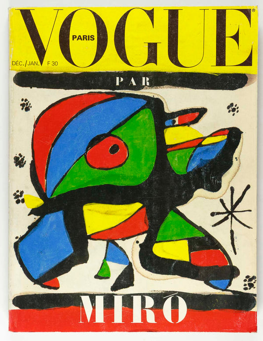 JOAN MIRO guest edited Helmut Newton KELLY EMBERG PARIS VOGUE 1979