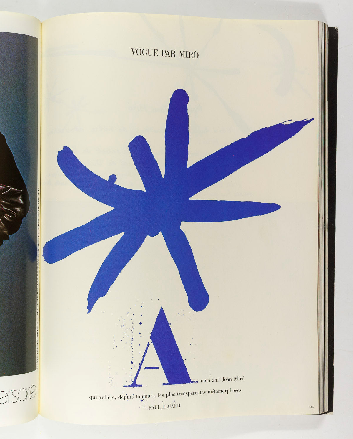 JOAN MIRO guest edited Helmut Newton KELLY EMBERG PARIS VOGUE 1979