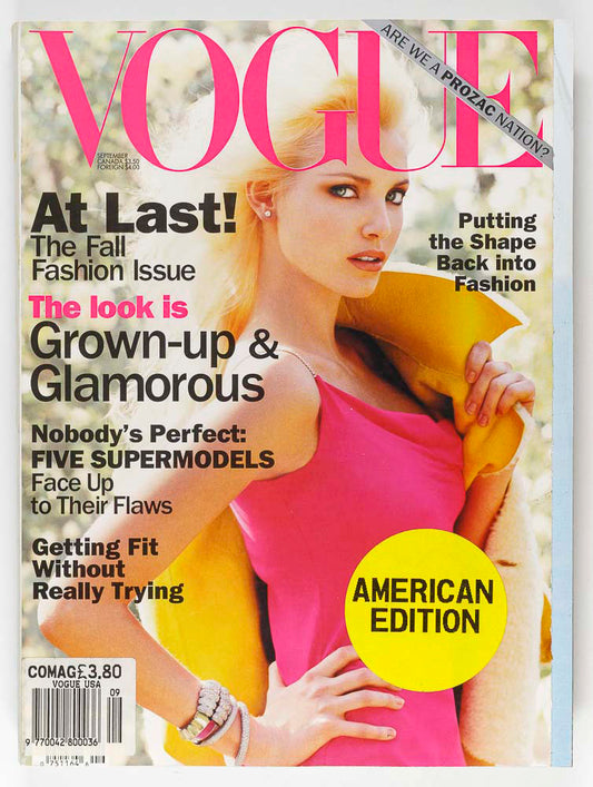 Nadja Auermann VIVIENNE WESTWOOD Stephanie Seymour VOGUE September 1994 Twombly