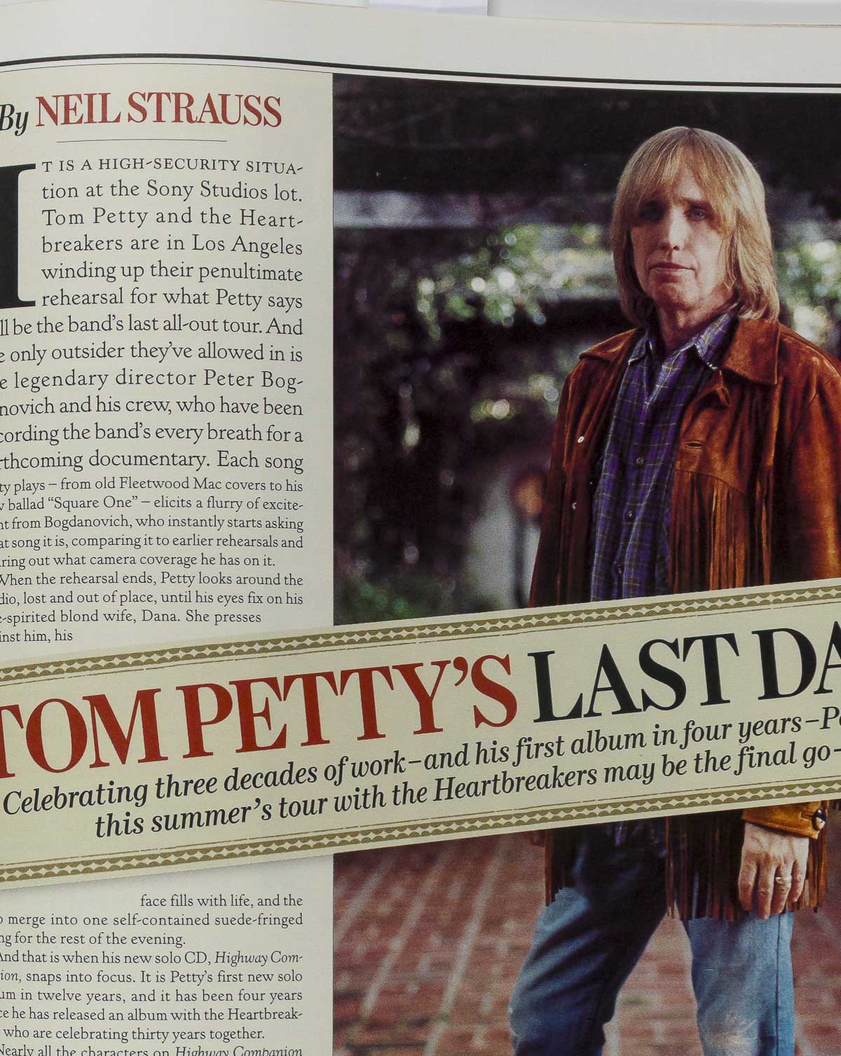 Johnny Depp Tom Petty Scott Strorch Rolling Stone magazine July 2006