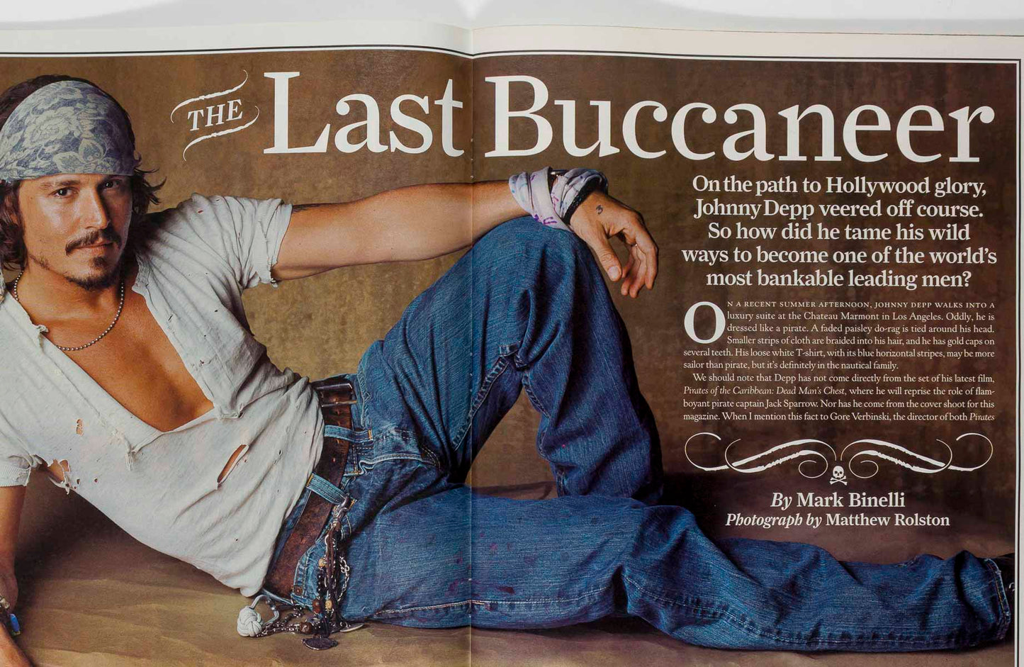 Johnny Depp Tom Petty Scott Strorch Rolling Stone magazine July 2006