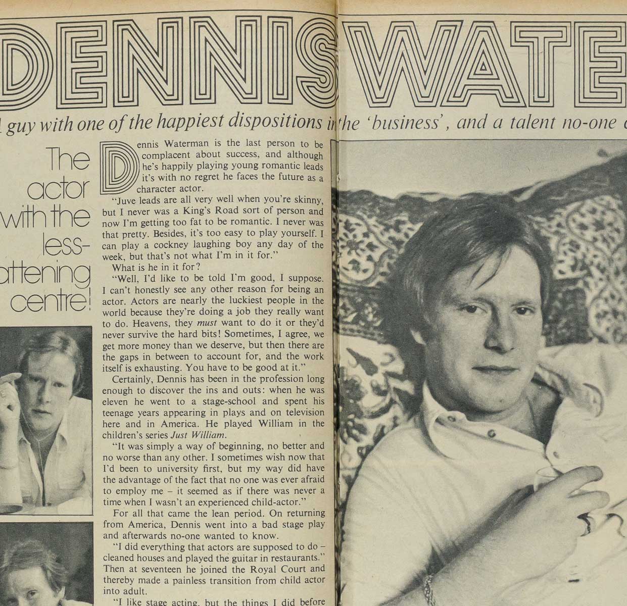 MARC BOLAN INTERVIEW Dennis Waterman Petticoat Magazine 3rd February 1973