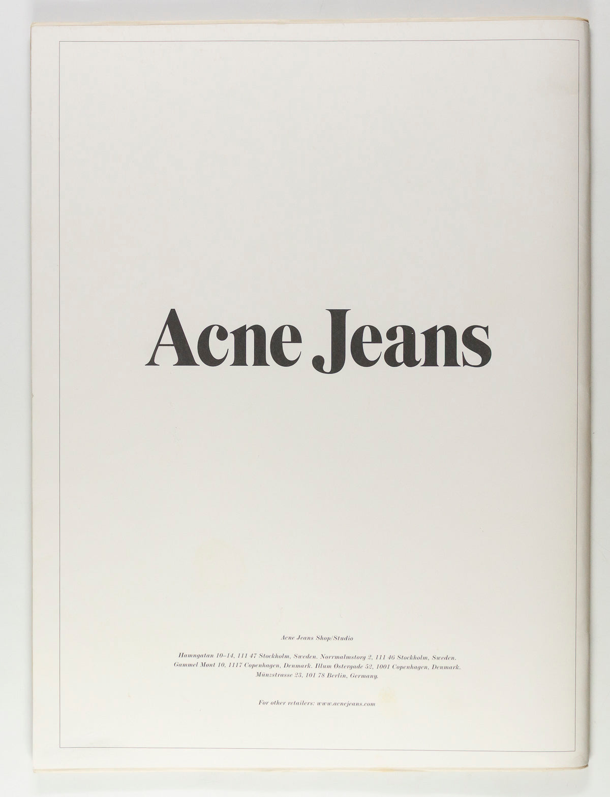 Richard Prince HELMUT BERGER Jean Shrimpton RYAN McGINLEY  Acne Paper magazine 2