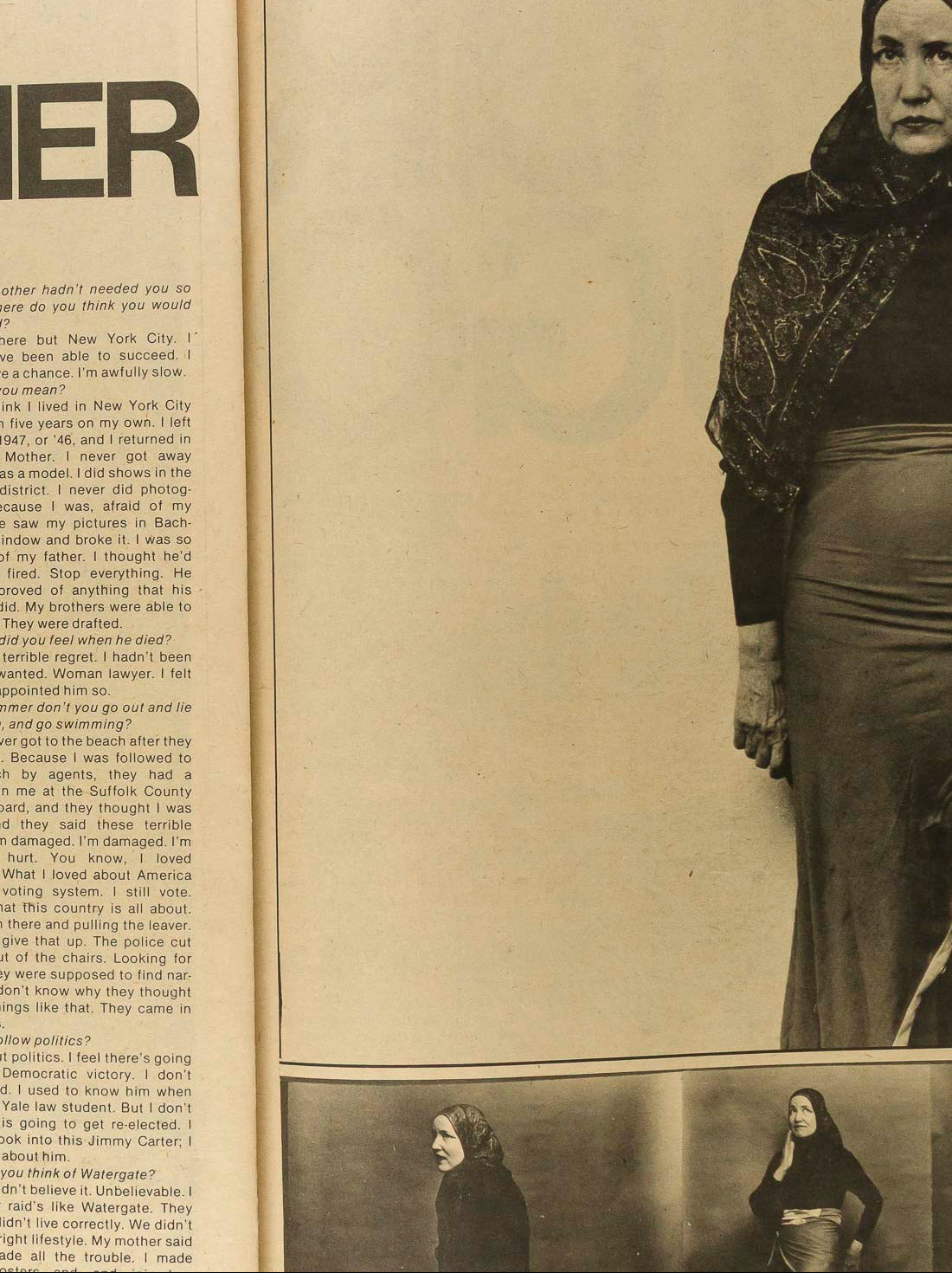 GREY GARDENS Ginger Rogers VICTOR HUGO Interview magazine April 1976