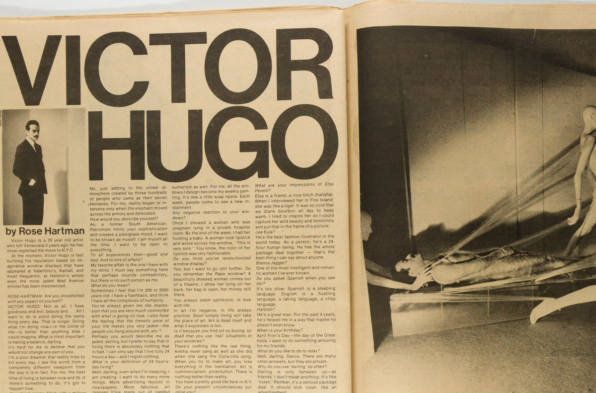 GREY GARDENS Ginger Rogers VICTOR HUGO Interview magazine April 1976