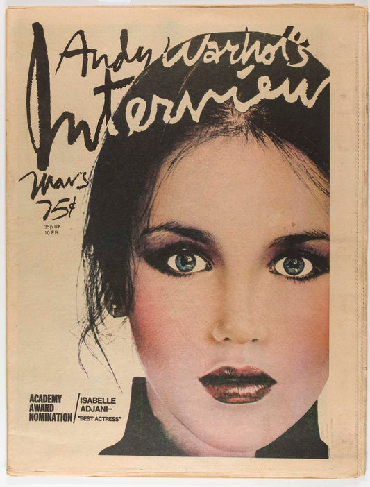 ISABELLE ADJANI Nic Roeg MARTIN AMIS Interview magazine March 1976