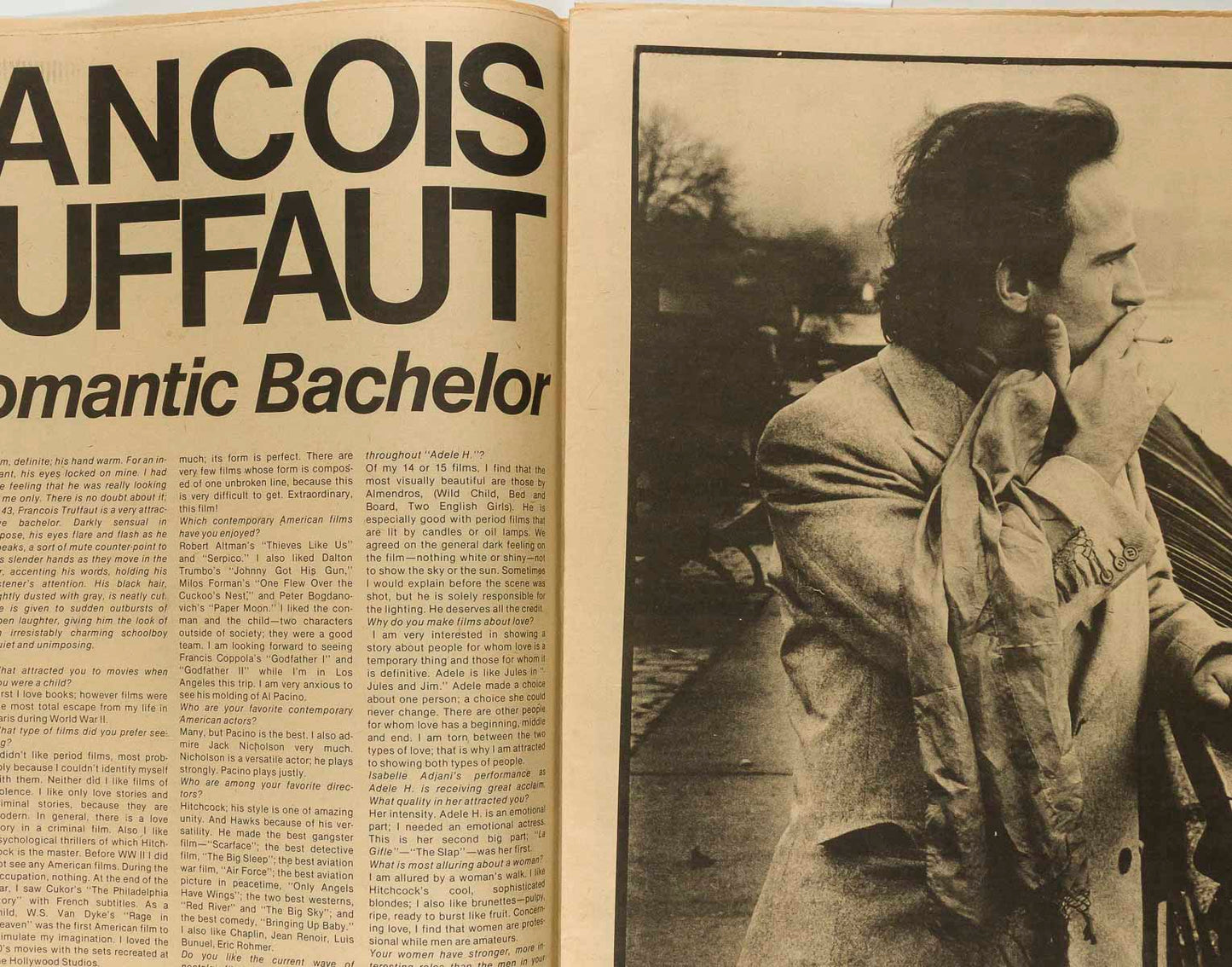 ISABELLE ADJANI Nic Roeg MARTIN AMIS Interview magazine March 1976