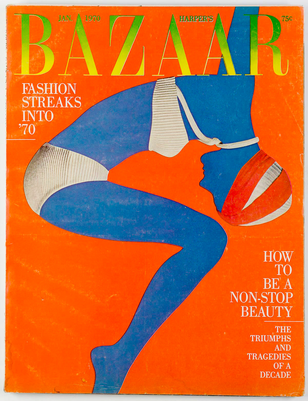 Fashion Streaks Alberto Rizzo HARPER'S BAZAAR magazine January 1970