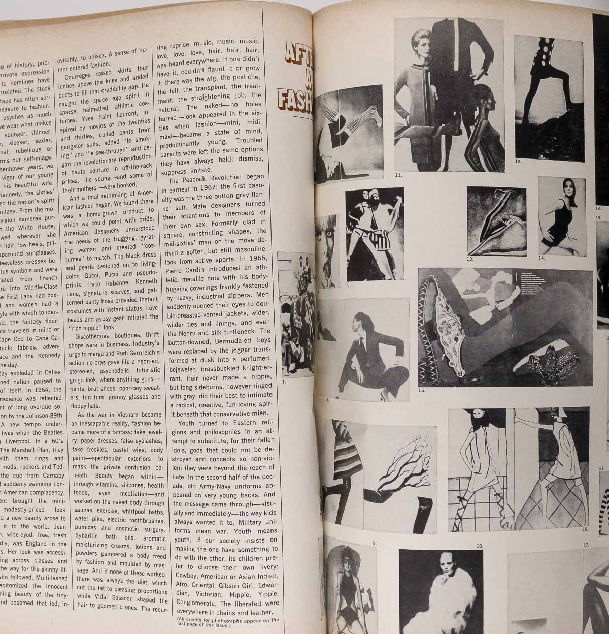 Fashion Streaks Alberto Rizzo HARPER'S BAZAAR magazine January 1970