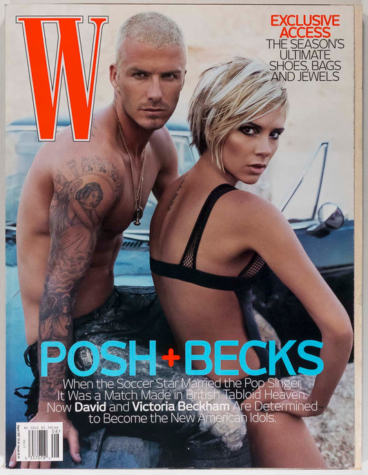 Victoria and David Beckham Steven Klein Doutzen Kroes W Magazine August 2007