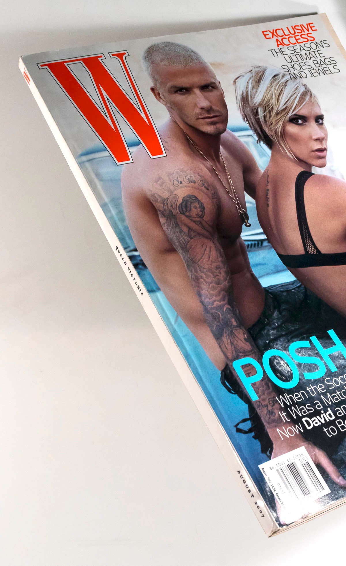 Victoria and David Beckham Steven Klein Doutzen Kroes W Magazine August 2007