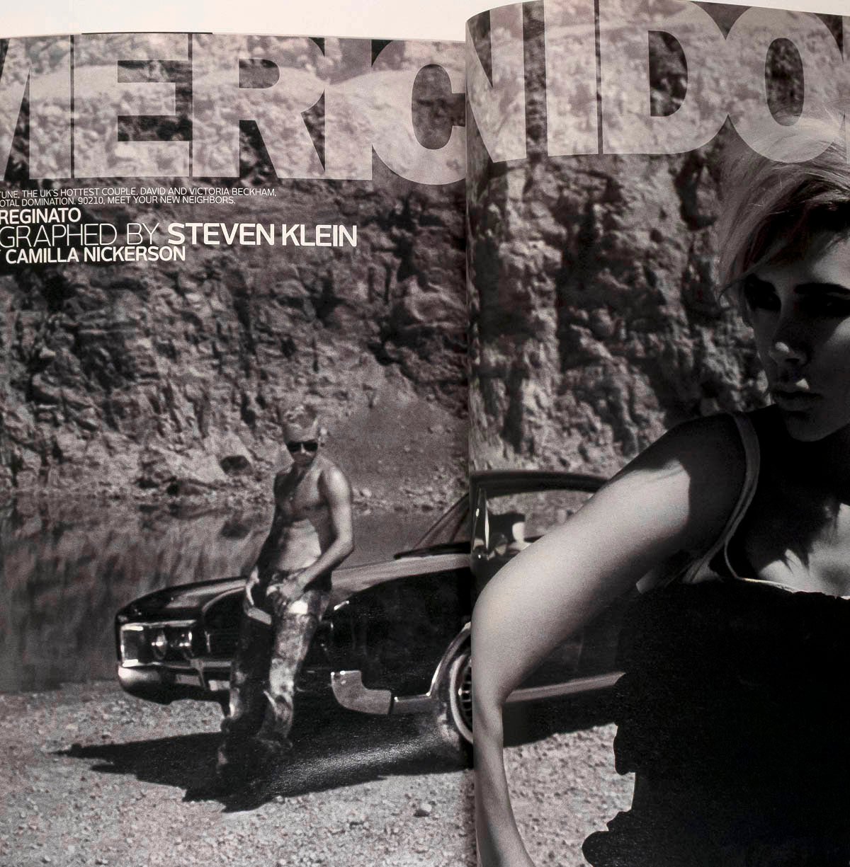 Victoria and David Beckham Steven Klein Doutzen Kroes W Magazine August 2007