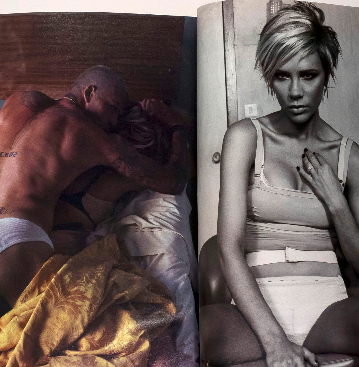 Victoria and David Beckham Steven Klein Doutzen Kroes W Magazine August 2007