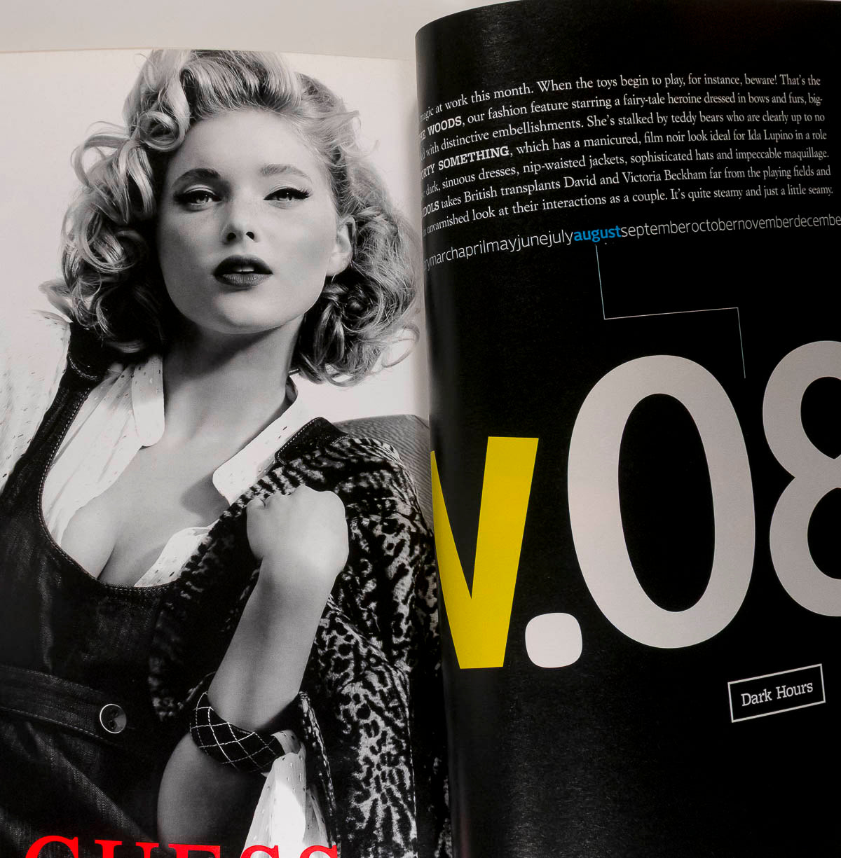 Victoria and David Beckham Steven Klein Doutzen Kroes W Magazine August 2007