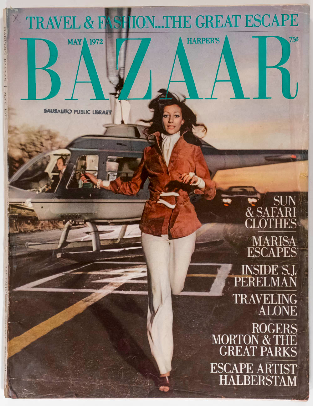 Marisa Berenson HALSTON Elsa Peretti HIRO Harper's Bazaar magazine May 1972 vtg (Copy)