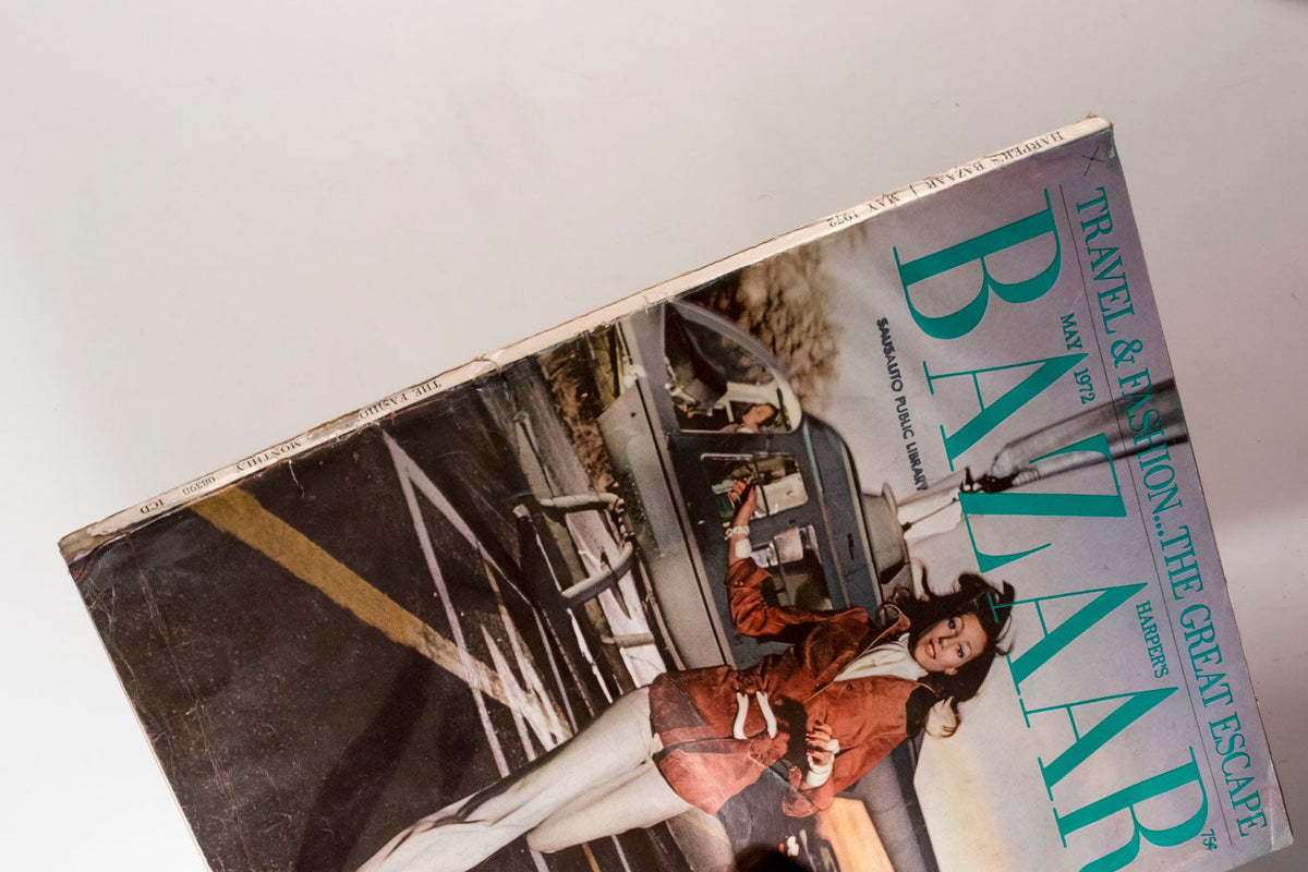 Marisa Berenson HALSTON Elsa Peretti HIRO Harper's Bazaar magazine May 1972 vtg (Copy)