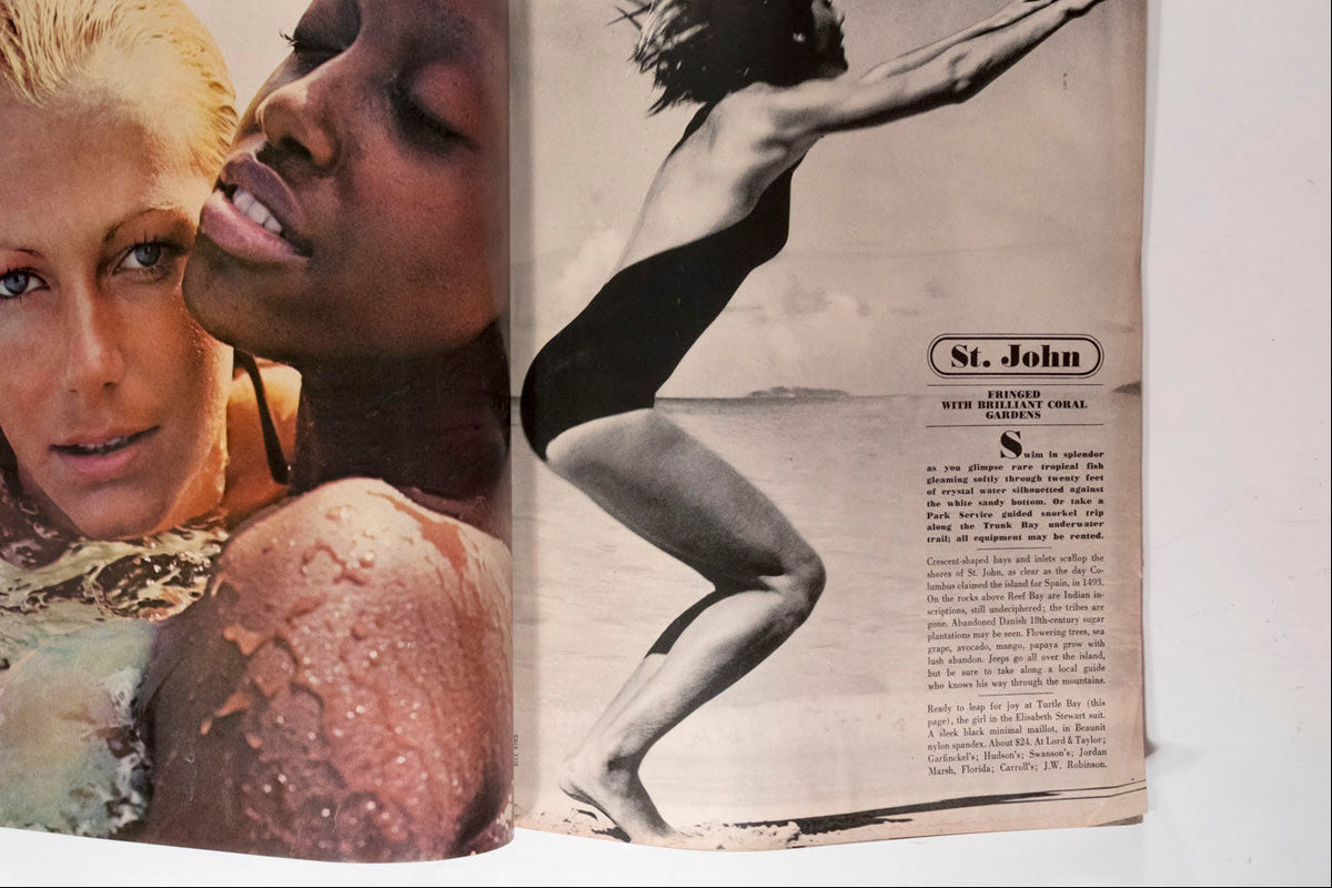 Marisa Berenson HALSTON Elsa Peretti HIRO Harper's Bazaar magazine May 1972 vtg (Copy)