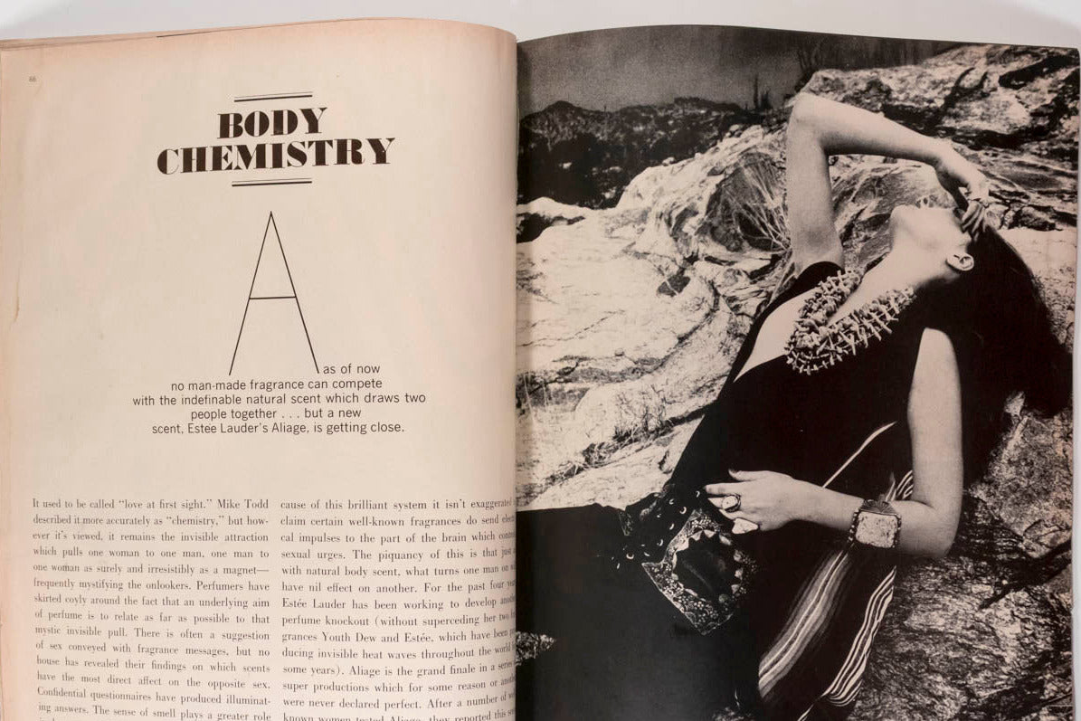 Marisa Berenson HALSTON Elsa Peretti HIRO Harper's Bazaar magazine May 1972 vtg (Copy)