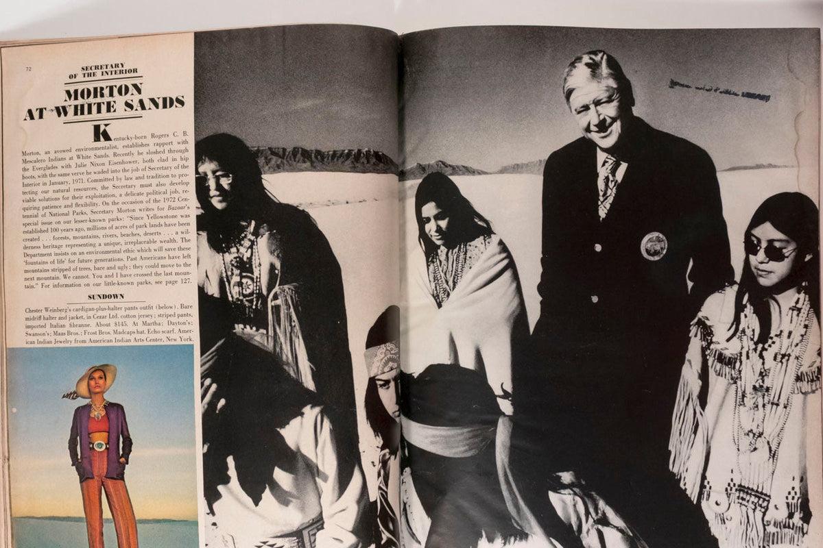 Marisa Berenson HALSTON Elsa Peretti HIRO Harper's Bazaar magazine May 1972 vtg (Copy)