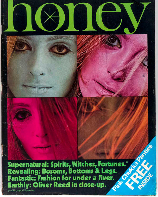 MAXINE SANDERS Supernatural Issue WITCHCRAFT BIBA vtg HONEY magazine