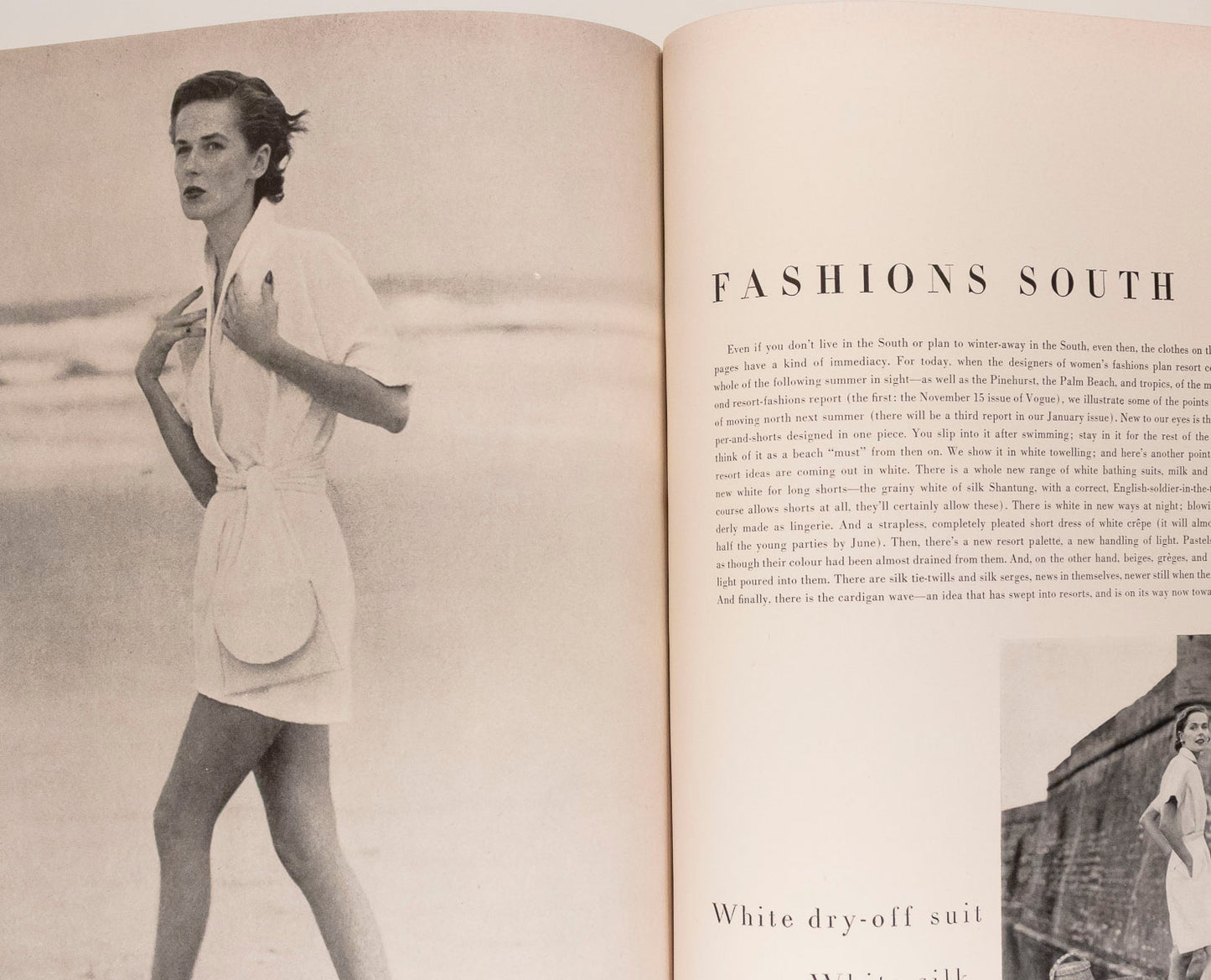 US VOGUE magazine December 1948 Eugene Berman MARY KESSELL Resort Fashions