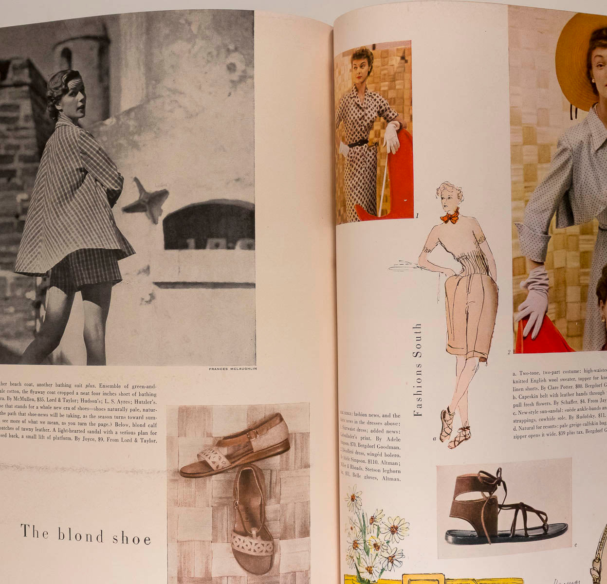 US VOGUE magazine December 1948 Eugene Berman MARY KESSELL Resort Fashions