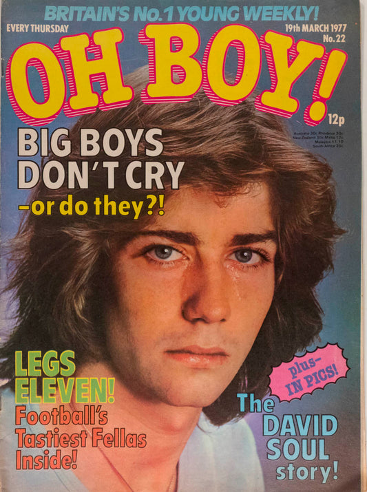DAVID SOUL Stuart Wood BCR Kurt Russell OH BOY magazine 19 March 1977 22