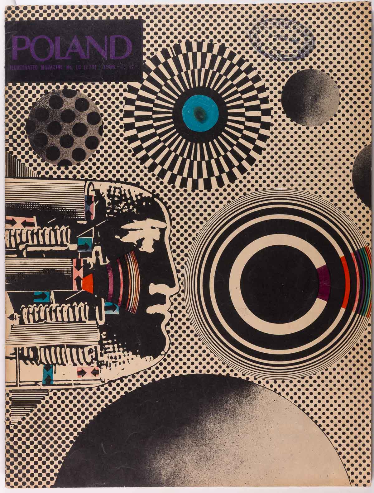 POLAND October 1968 psych OP ART magazine POLSKA Stanislaw Zagorski