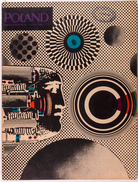 POLAND October 1968 psych OP ART magazine POLSKA Stanislaw Zagorski