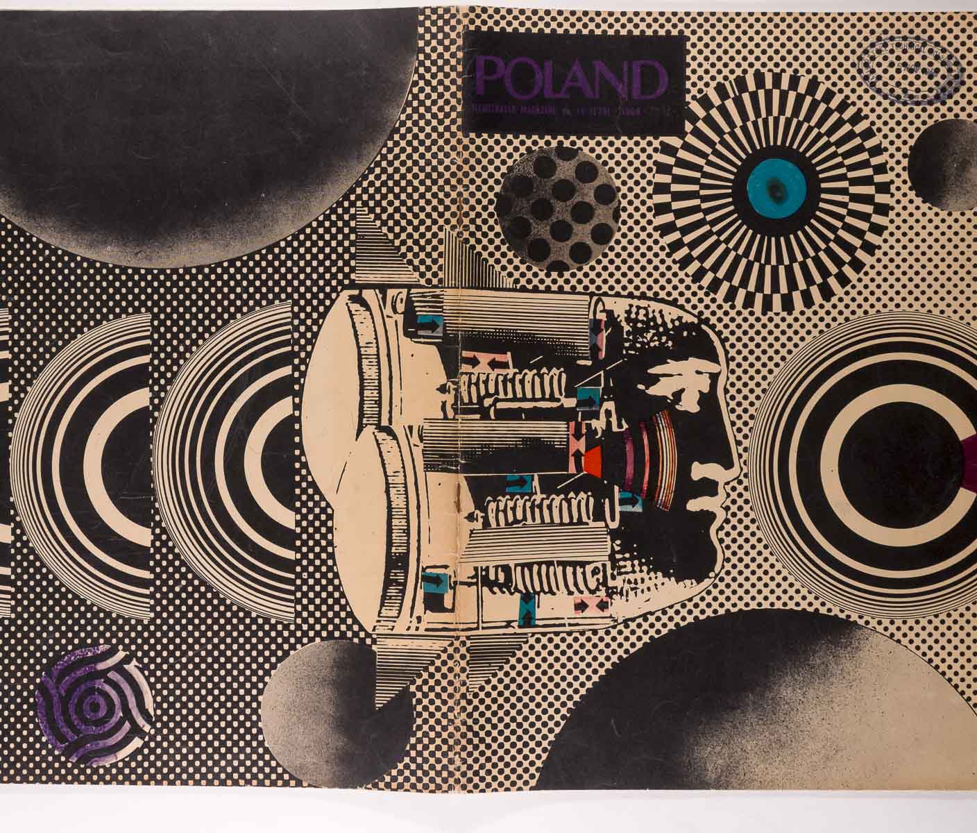 POLAND October 1968 psych OP ART magazine POLSKA Stanislaw Zagorski