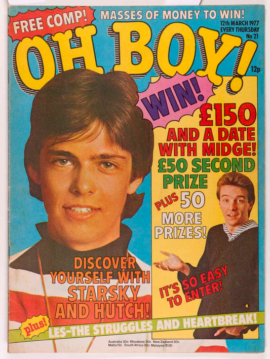 DAVID SOUL Keith Chegwin MIDGE URE The Fonz OH BOY magazine March 1977