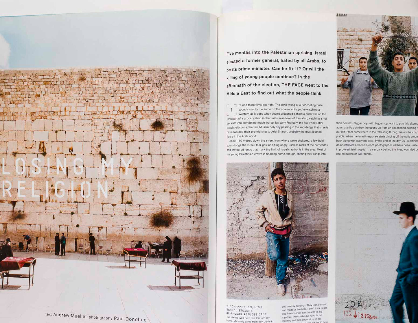 HEAR'SAY Eminem Air New York fashion PALESTINE The Face April 2001