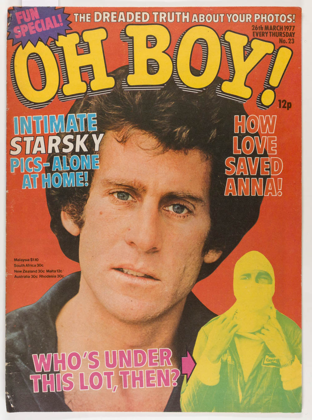 Paul Michael Glaser CHILD Steve Harley LESLIE ASH Oh Boy magazine March 26 1977