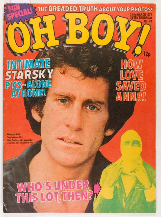Paul Michael Glaser CHILD Steve Harley LESLIE ASH Oh Boy magazine March 26 1977