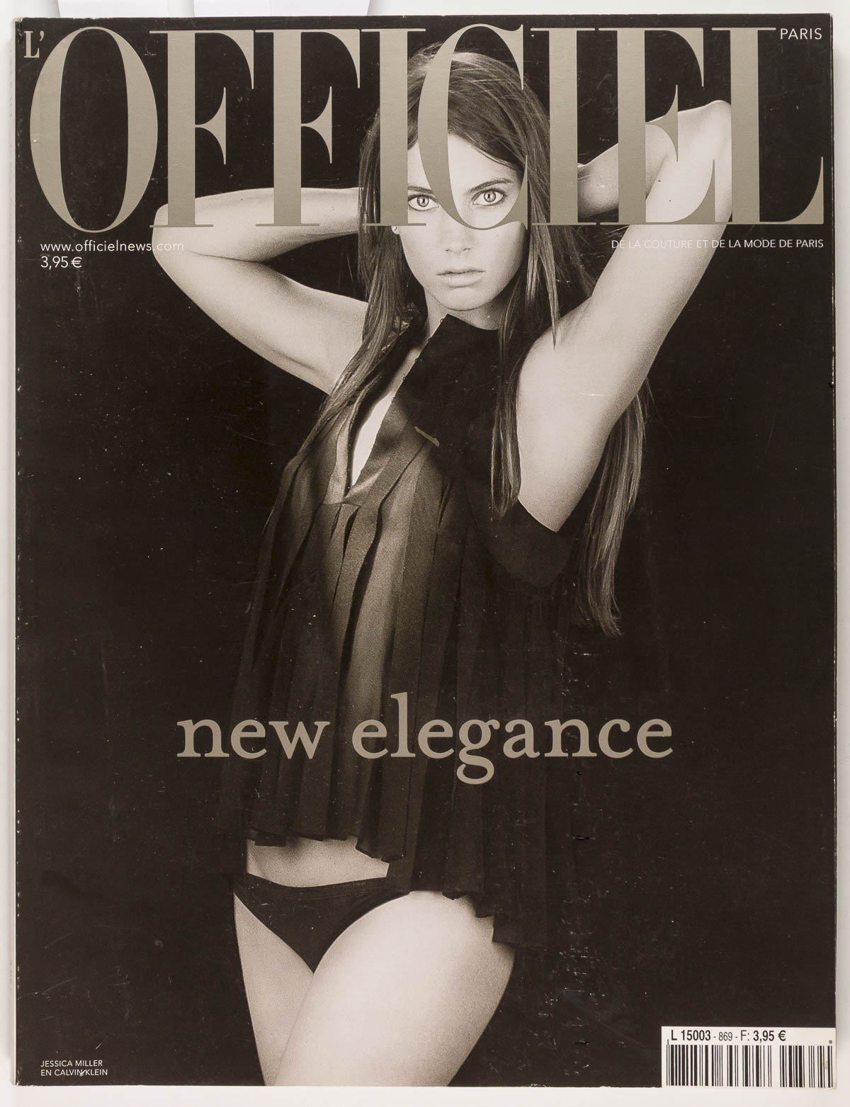 JESSICA MILLER Calvin Klein VANINA SORRENTI L'Officiel magazine October 2002 vtg