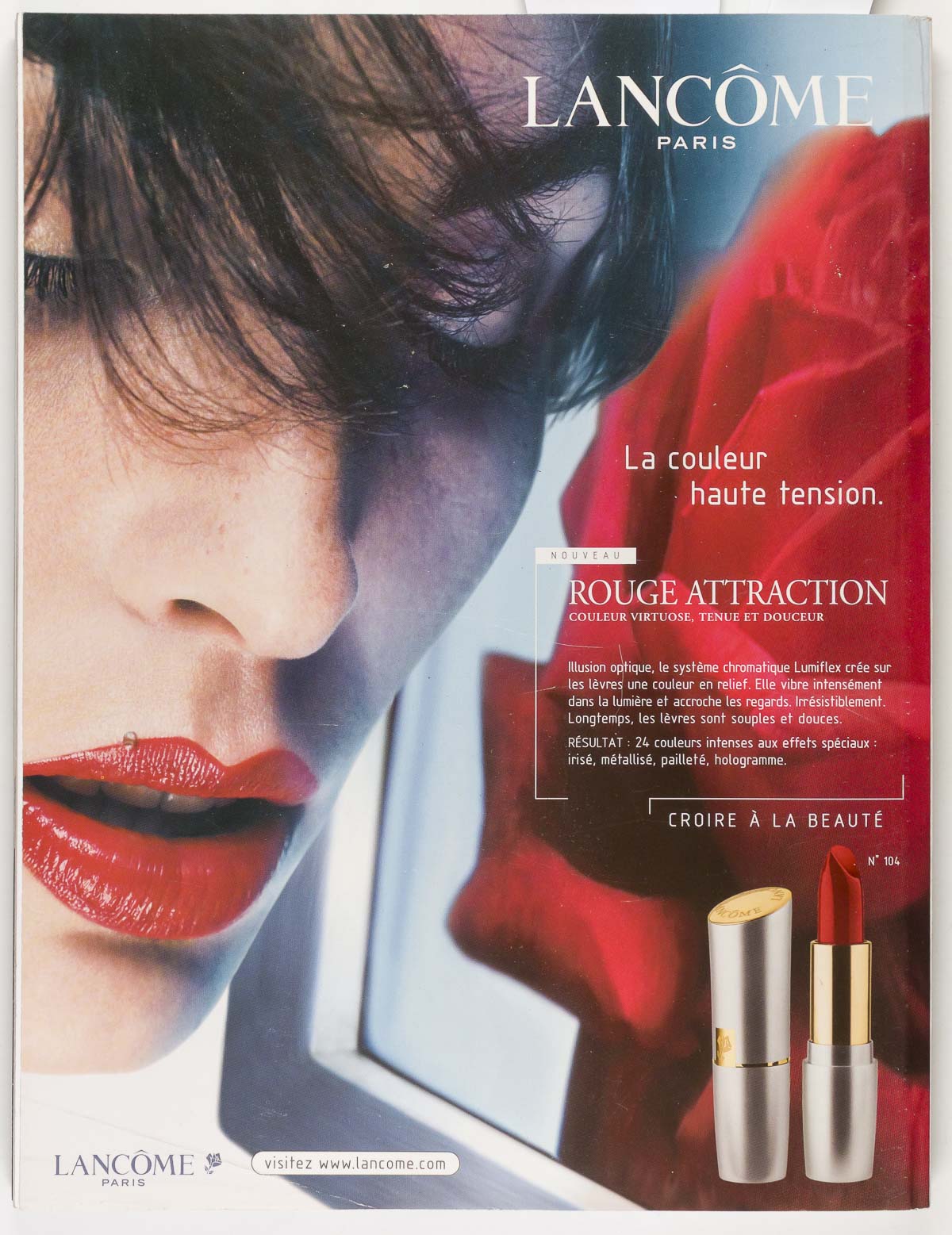 JESSICA MILLER Calvin Klein VANINA SORRENTI L'Officiel magazine October 2002 vtg